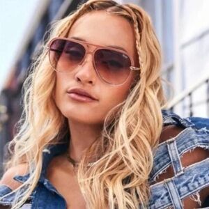Quay Australia Gradient Aviator Sunglasses